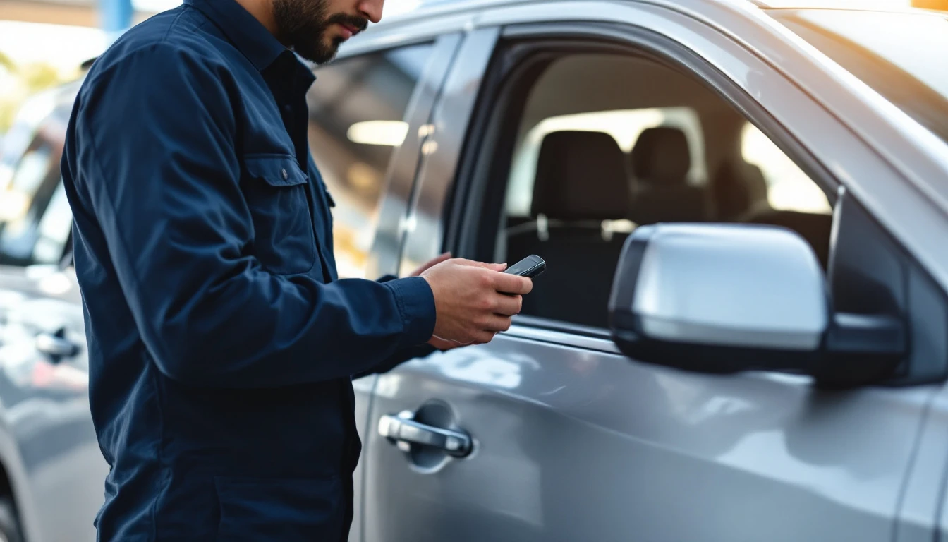 Cerrajero movil programando una smart key de GMC, Cadillac o Buick de la familia GM en el Metroplex DFW